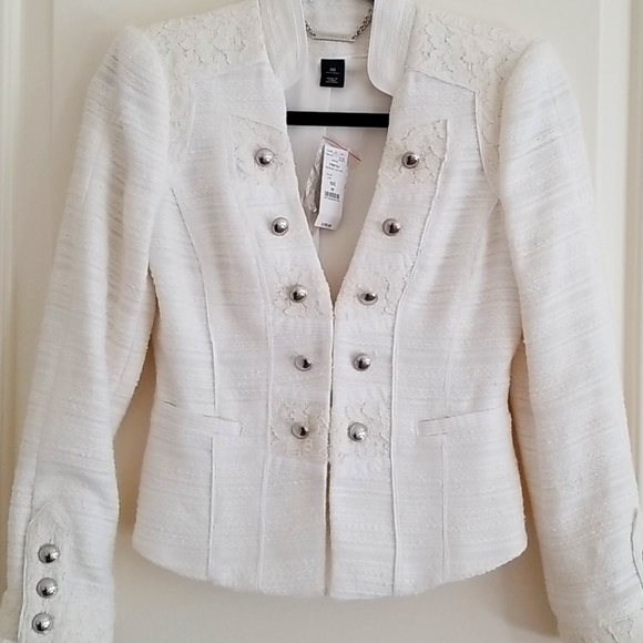 White House Black Market Jackets & Blazers - WHBM Neutral Feminine Jacket
